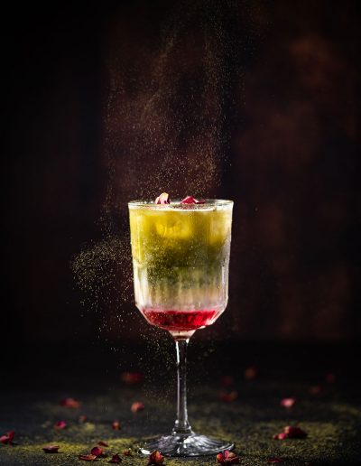 Rose Matcha Latte